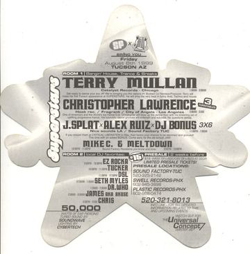 Superstars flyer, Tucson, August 6, 1999