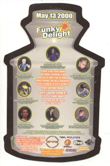 Funky Delight flyer, Arizona, May 13, 2000
