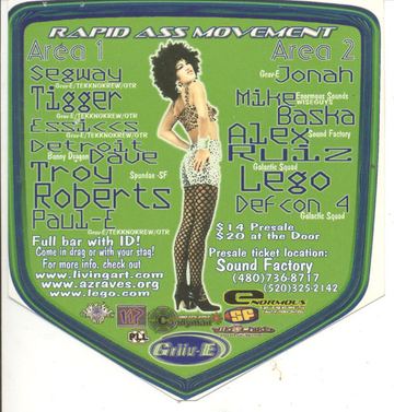 Rapid Ass Movement flyer, Arizona, Date unknown