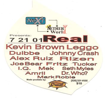 Real flyer, Arizona, July 21, 2001