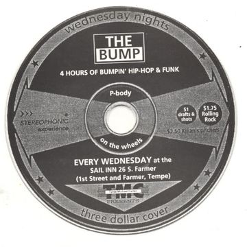 The Bump flyer, Sail Inn, Tempe, c. 1998