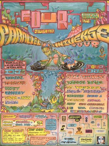 Four (Parallel Universe Tour) flyer, Ice House, Phoenix, July 4, 1997
