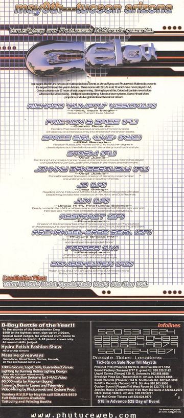 Celebut flyer, Tucson, May 9, 1998 (year estimated)