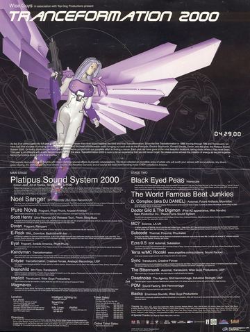 TRANCEformation 2000 flyer, Tucson, April 29, 2000