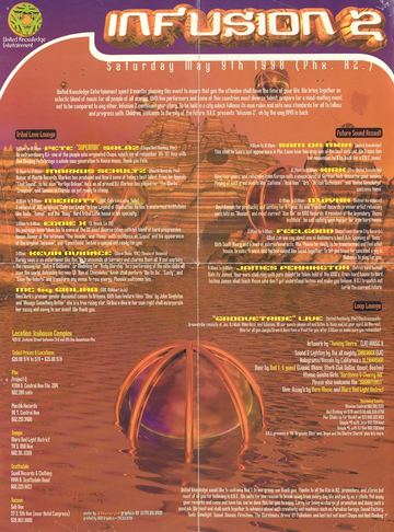 Infusion 2 flyer, Icehouse Complex, Phoenix, May 9, 1998