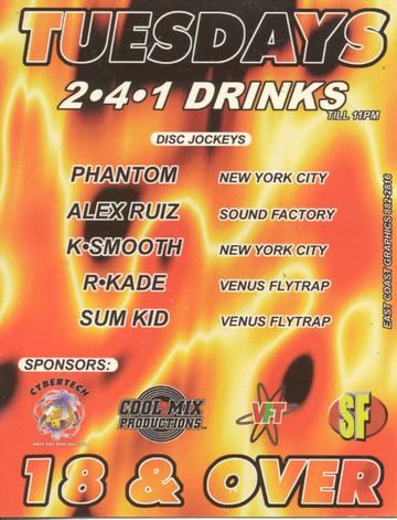 Tuesdays flyer, Tucson, Date unknown