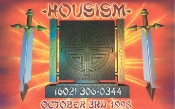 Housism flyer, Tucson, October 3, 1998