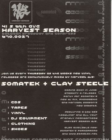 Harvest Season flyer, Harvest Season, Tucson, Date unknown