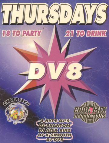 DV8 Thursdays flyer, DV8, Tucson, Date unknown