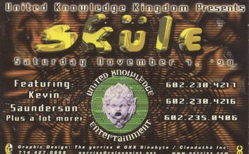 Skule flyer, Tucson, November 7, 1998