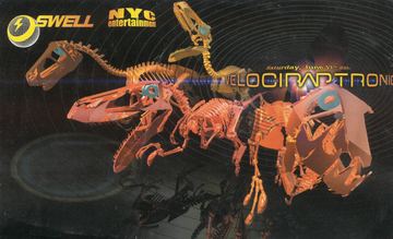 Velociraptronic flyer, Tucson, June 17, 2000