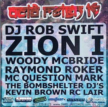 Acid Reign IV (back) flyer, Phoenix, January 20, 2001